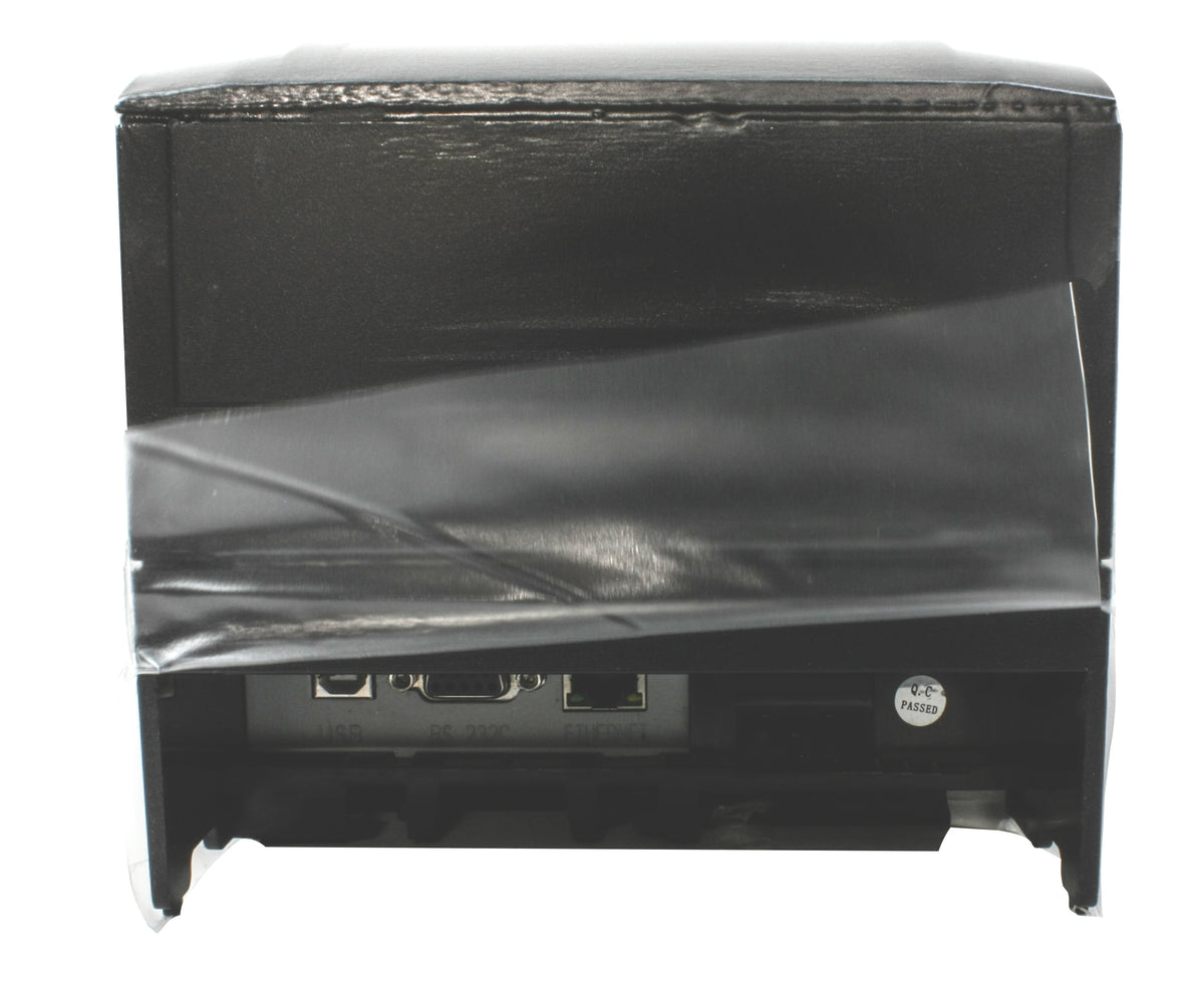 Toast TKP 300 kitchen ticket printer with protective cover, backside