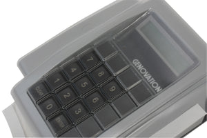 Genovation MiniTerm 910 protective keyboard cover with adhesive lining.