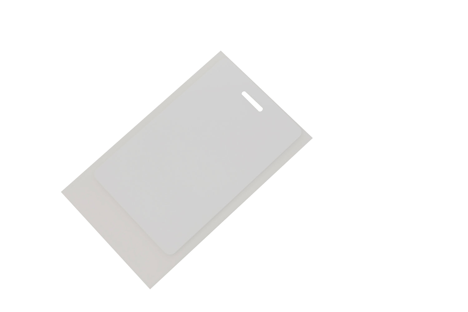 ID-CARD TRANSPARENT HOLDER/COVER/SKIN. CHEMICAL RESISTANT. MADE OF POLYURETHANE