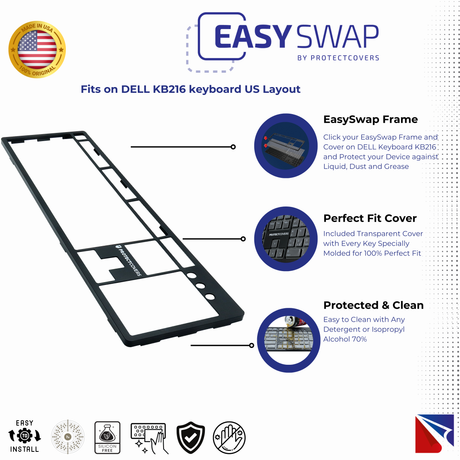 EasySwap Frame and Cover for DELL KB216 Keyboard