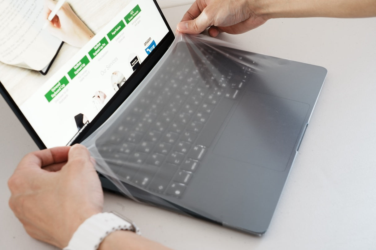 Universal Laptop Keyboard and Touchpad Cover MacBook Air M2, M3, M4 - with touch ID support