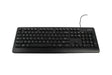 Waterproof Wired Full-Size Keyboard, Black, US 